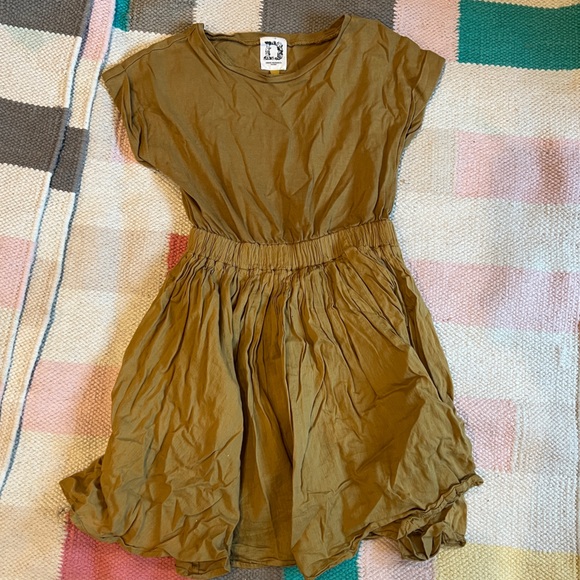 Urban Research Doors ochre layered dress size 105cm - Picture 1 of 10